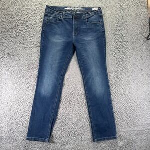 Projek Raw Jeans Mens 36x32 Blue Cotton Denim Straight Slim Workwear Stretch